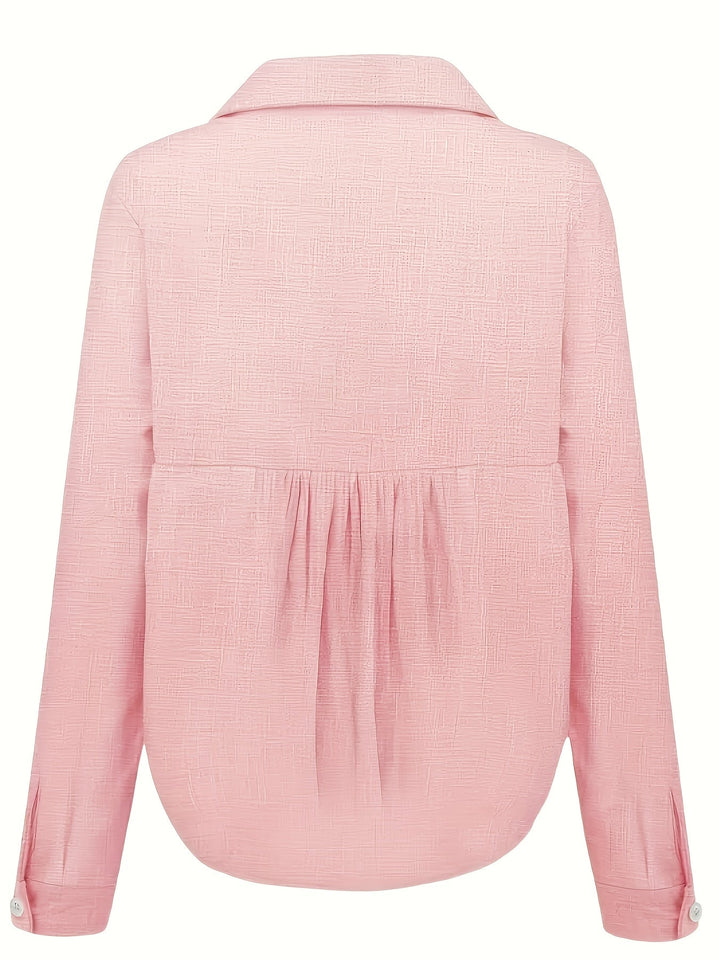 Casual Shirt - Knopsluiting Ontwerp & Lange Mouwen Dekking