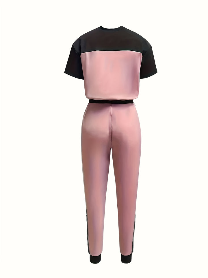 Casual T-Shirt Set – Ronde Hals & Regelmatige Pasvorm