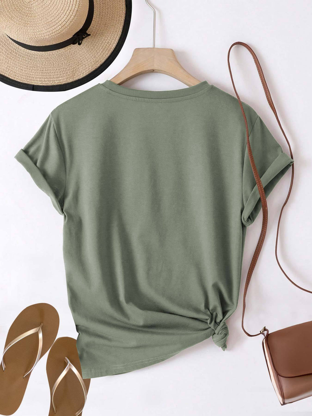 Casual T-shirt – Korte Mouw & Luipaardprint met Hartengrafiek