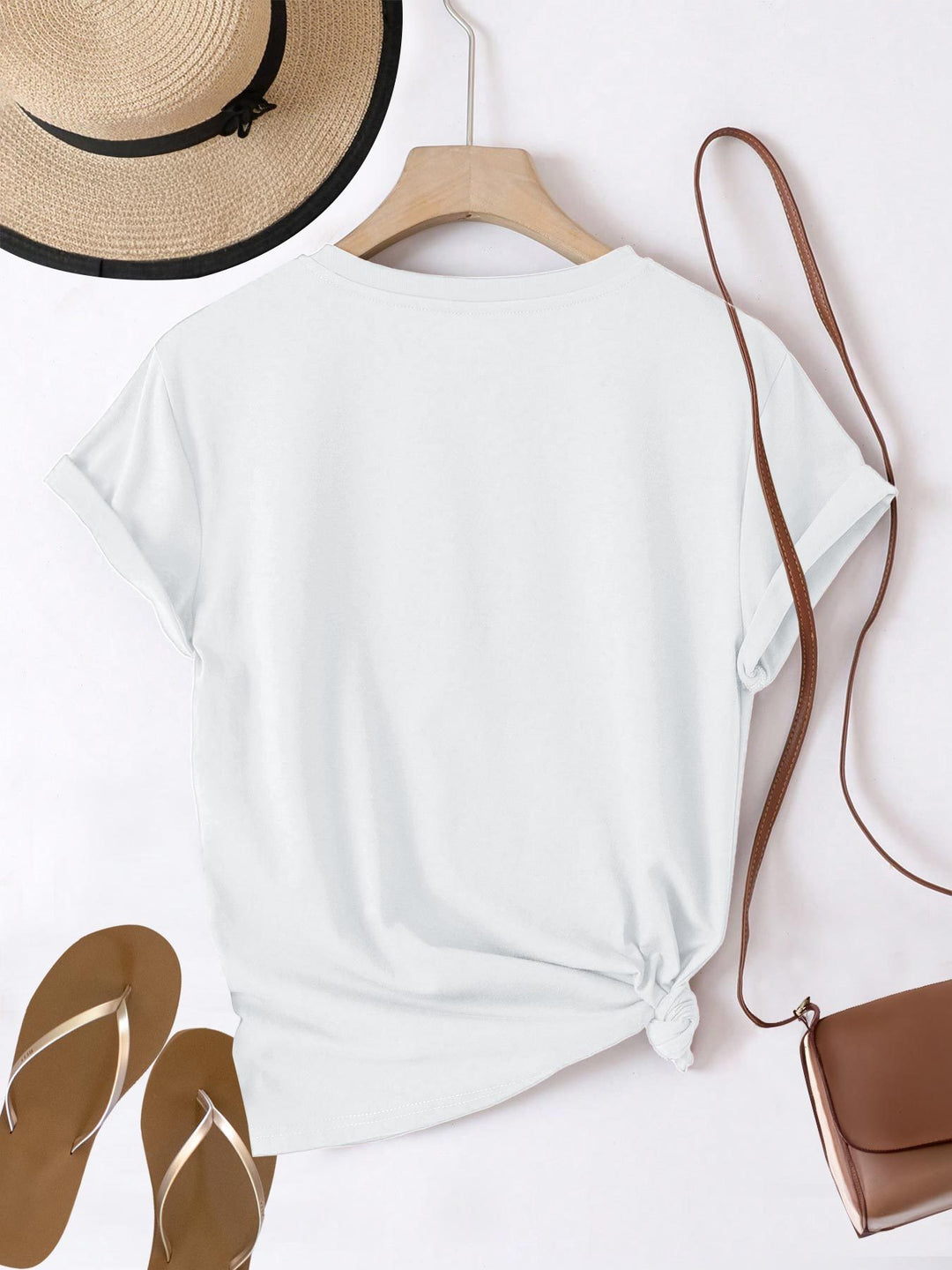 Casual T-shirt – Korte Mouw & Luipaardprint met Hartengrafiek