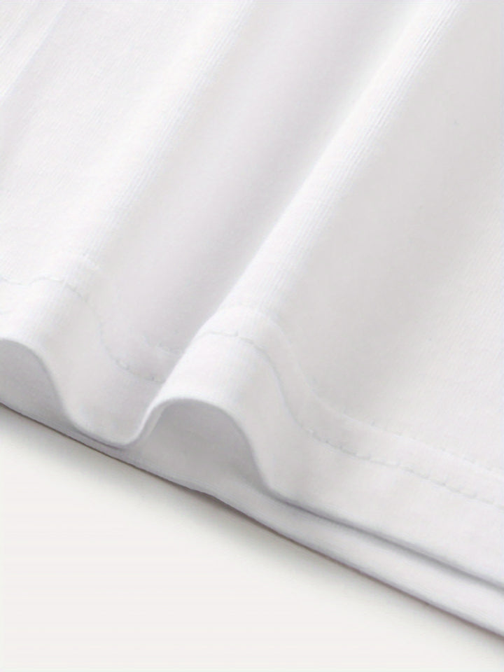 Casual T-shirt – Korte Mouw & Luipaardprint met Hartengrafiek