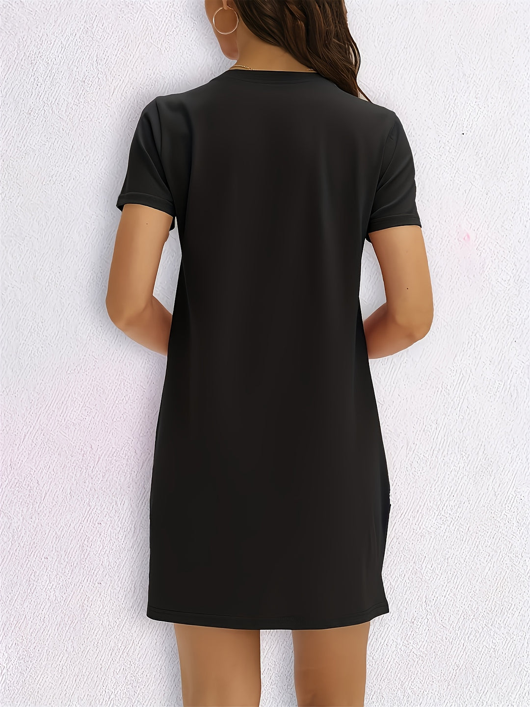 Casual T-shirt - 'Milano Italy' Print & Ronde Hals Ontwerp
