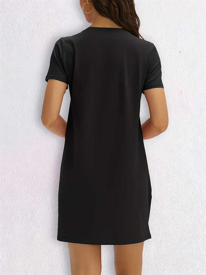 Casual T-shirt - 'Milano Italy' Print & Ronde Hals Ontwerp