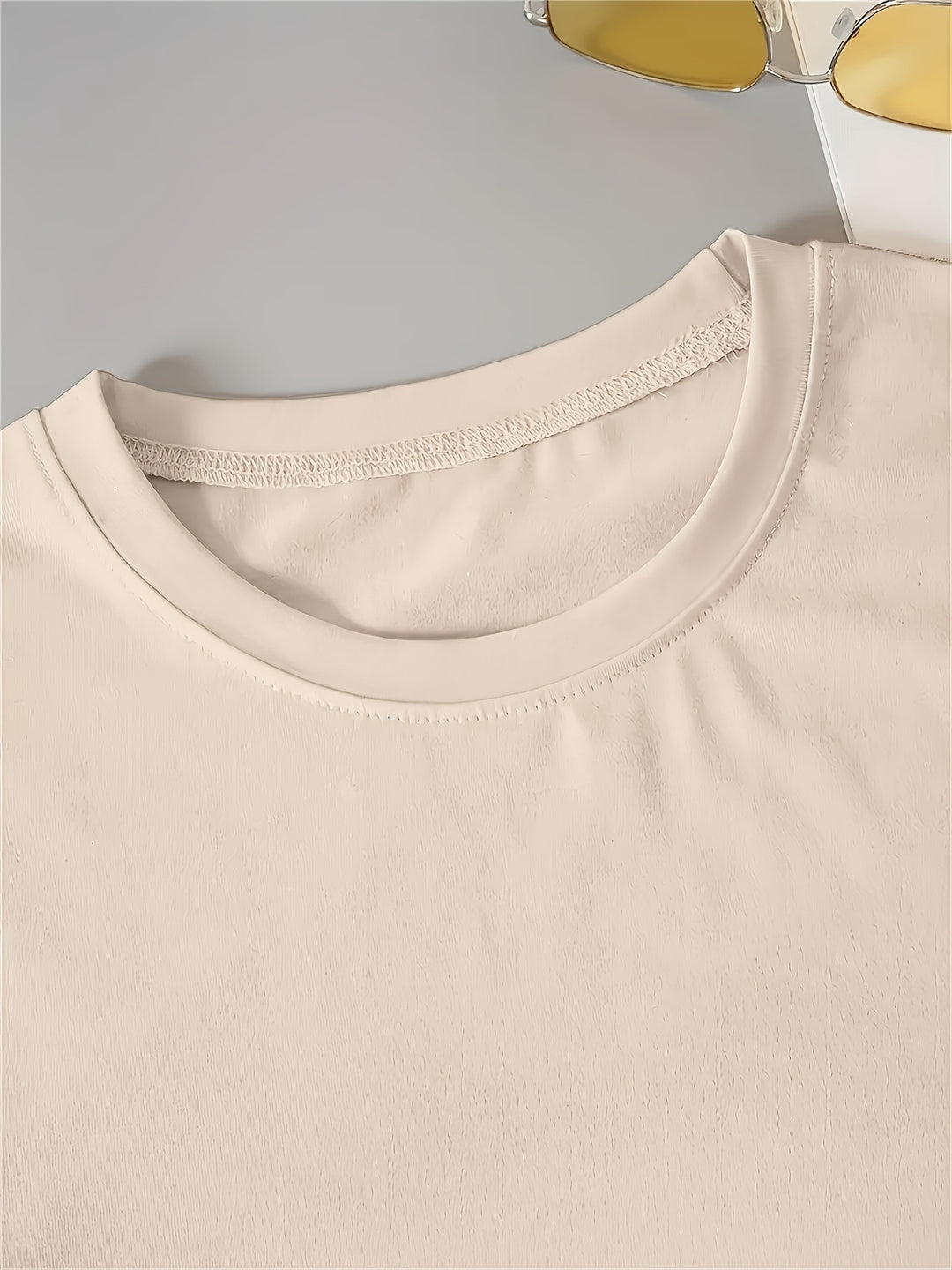 Casual T-shirt - 'Milano Italy' Print & Ronde Hals Ontwerp
