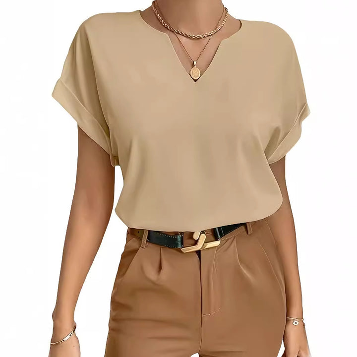 Casual T-shirt – V-hals & Korte Mouwen