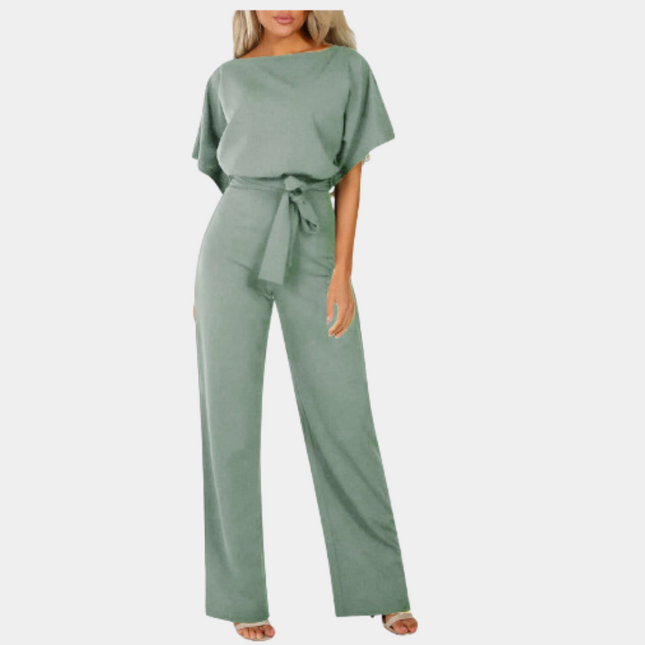 Chic Jumpsuit - Brede Pijpen & Getailleerd Taille Ontwerp