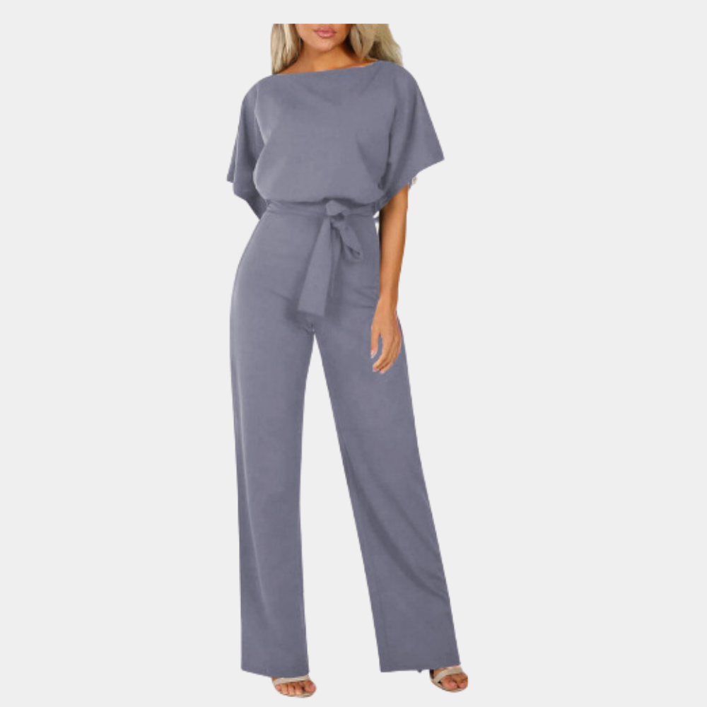 Chic Jumpsuit - Brede Pijpen & Getailleerd Taille Ontwerp