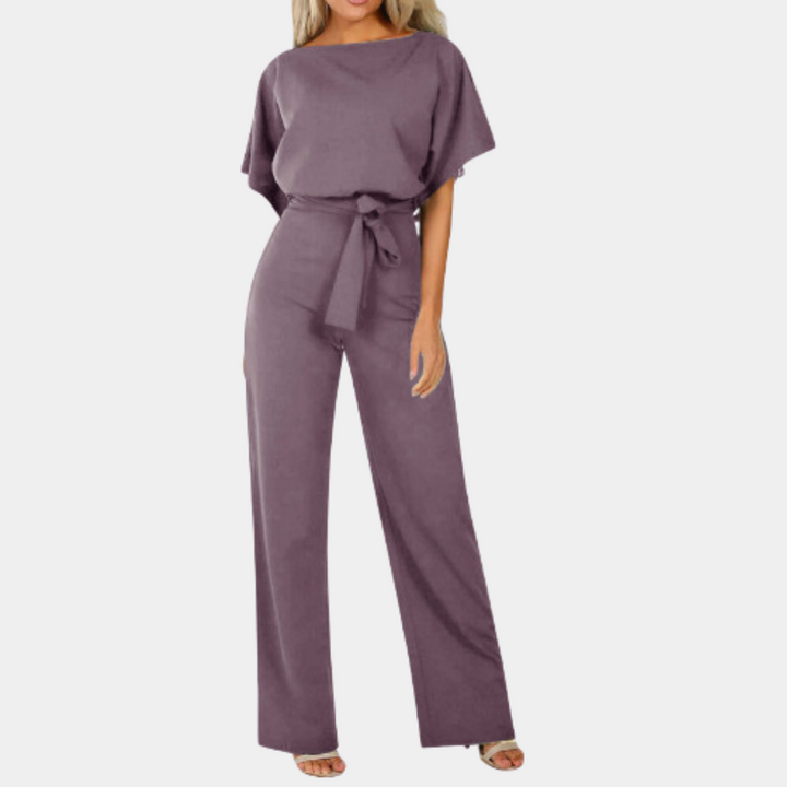 Chic Jumpsuit - Brede Pijpen & Getailleerd Taille Ontwerp