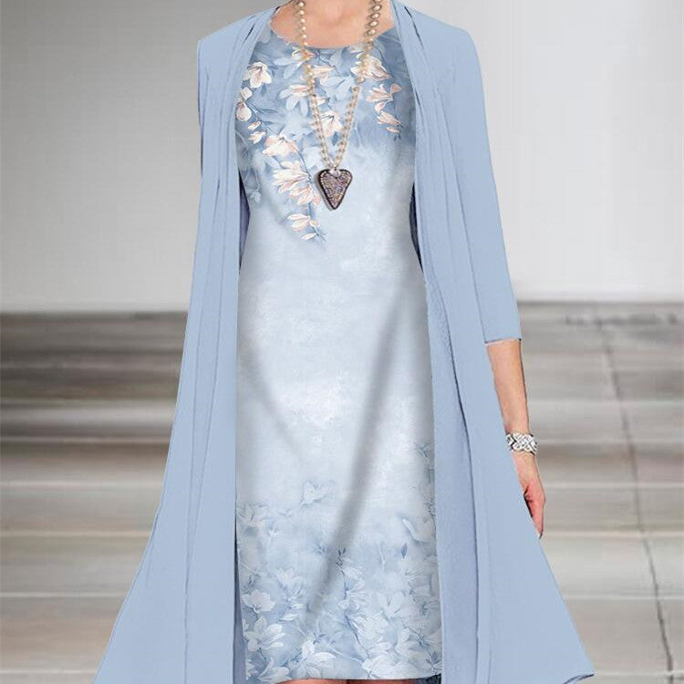 Chiffon Jurk Set – Twee-delig Ontwerp & Luchtige Vorm