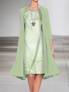 Chiffon Jurk Set – Twee-delig Ontwerp & Luchtige Vorm