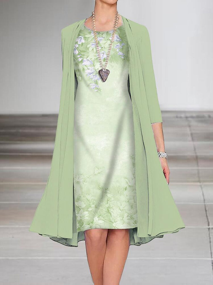 Chiffon Jurk Set – Twee-delig Ontwerp & Luchtige Vorm