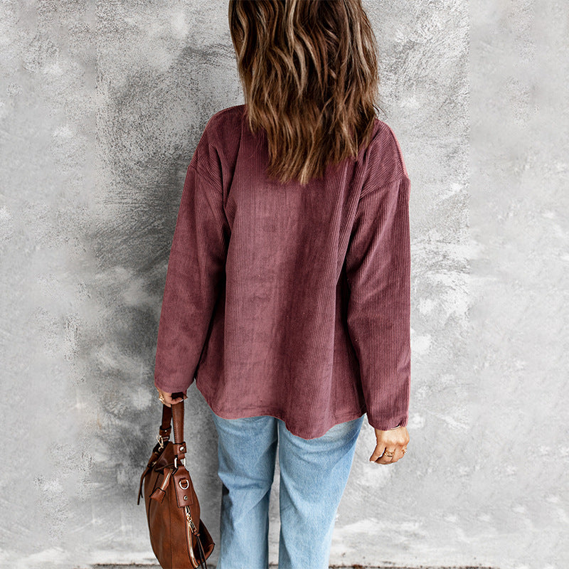 Corduroy Overhemd - Knoopsluiting & Borstzakken