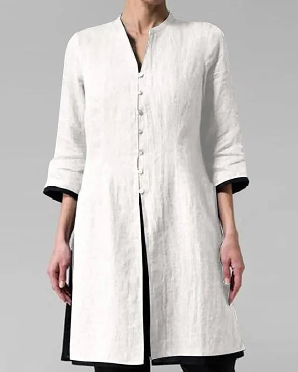 Cori Comfort Chic - Afslankend Linnen Vest