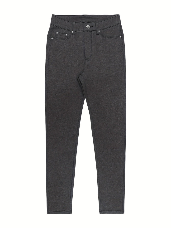 Damesjeans met Hoge Taille en Stretch - Slim-Fit Design & Voorzakken