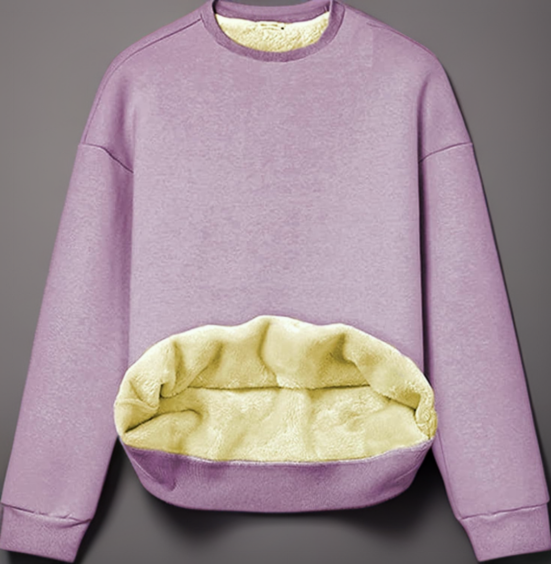 Dashina - Dames warm sweatshirt met sherpa fleece