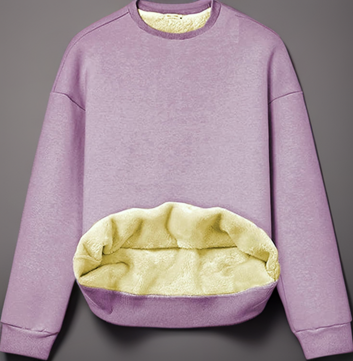 Dashina - Dames warm sweatshirt met sherpa fleece