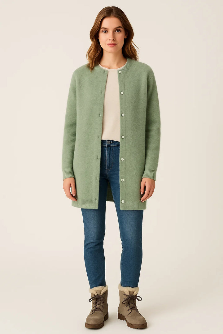 Dielle - Vest van wol en mohair