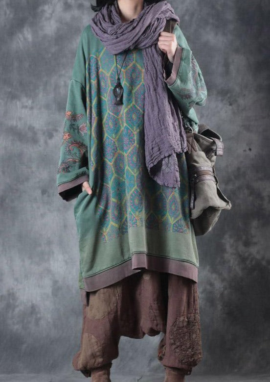Donella - O-hals midi oversized jurk