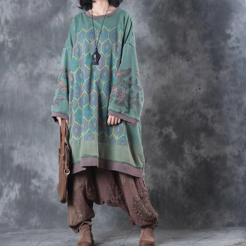 Donella - O-hals midi oversized jurk