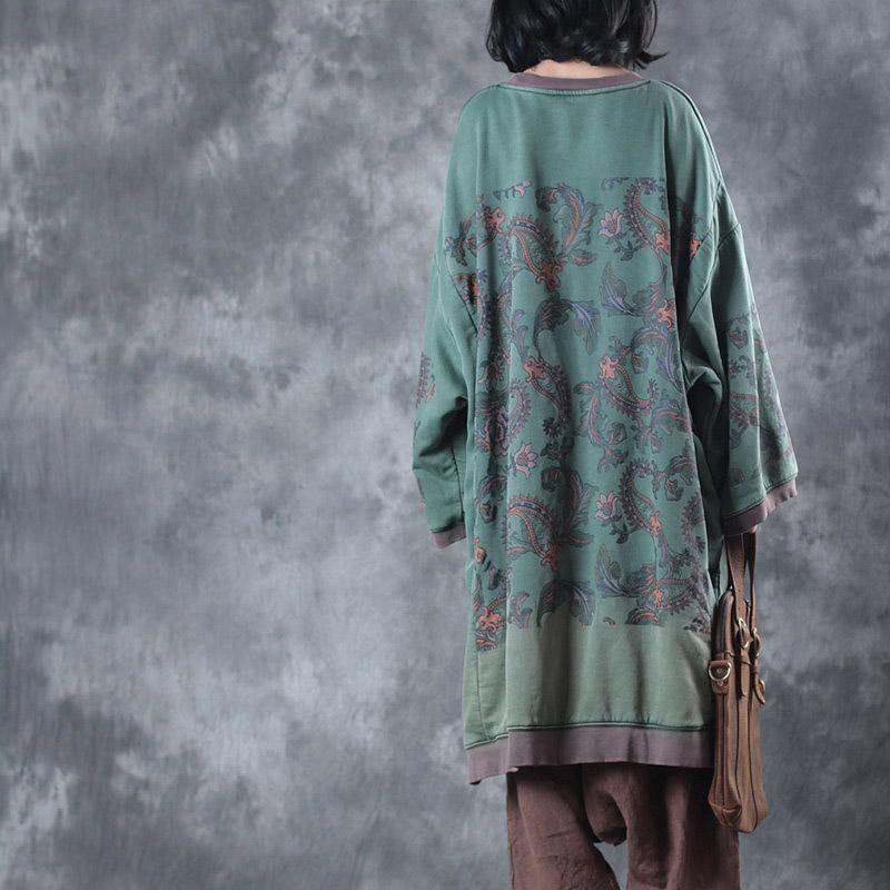 Donella - O-hals midi oversized jurk