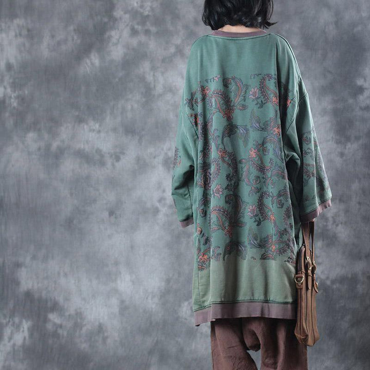 Donella - O-hals midi oversized jurk