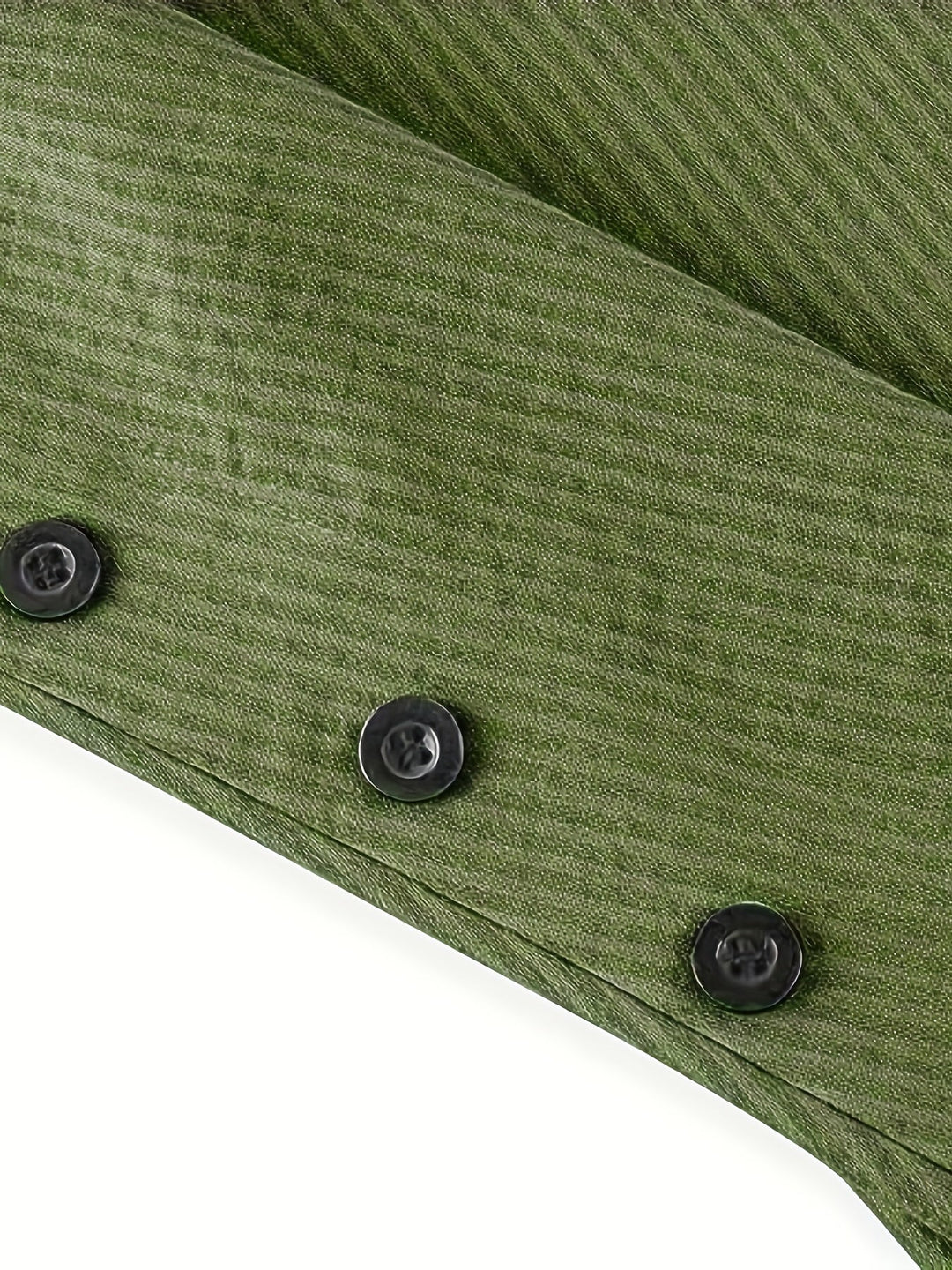 Effen Blouse met Zijknopen - Opgerolde Mouwen & Opaque Pasvorm