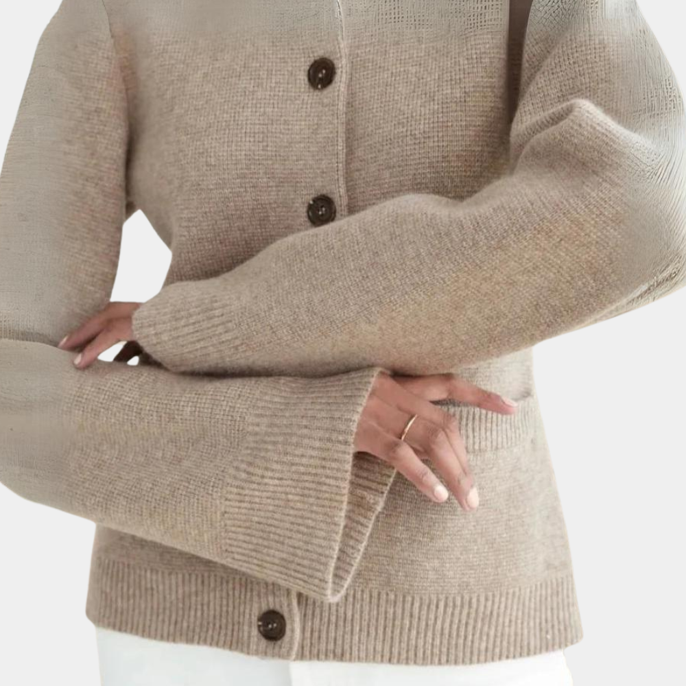 Elegant Gebreid Vest Van Zacht Materiaal