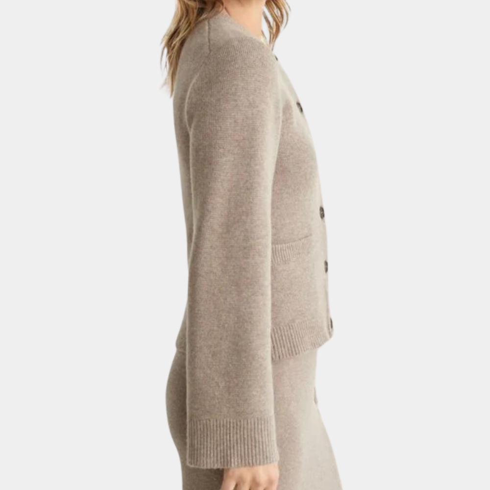 Elegant Gebreid Vest Van Zacht Materiaal