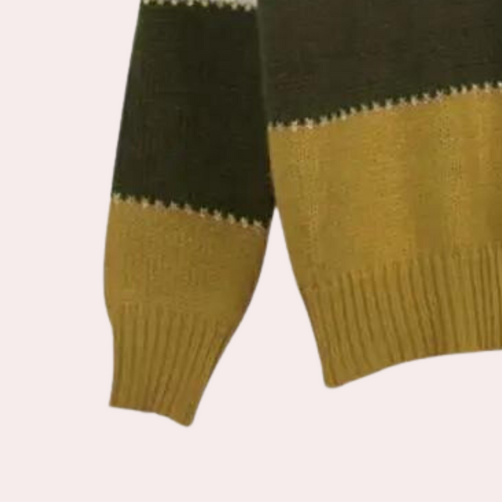 Elegante Gestreepte Gebreide Trui voor Dames