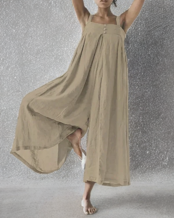 Ema - Losse linnen jumpsuit voor elke dag