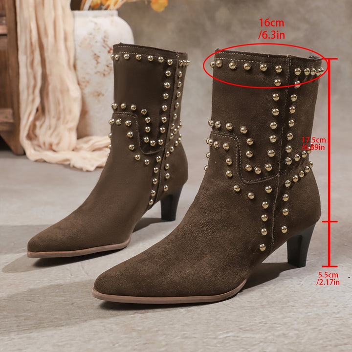 Enkelboots - Puntige Neus En Stoffen Voering Voor Comfort