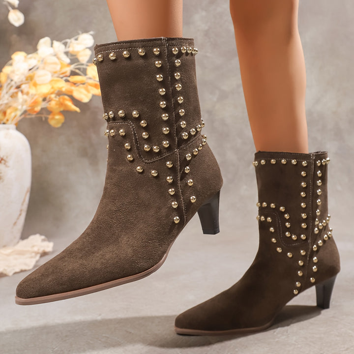 Enkelboots - Puntige Neus En Stoffen Voering Voor Comfort