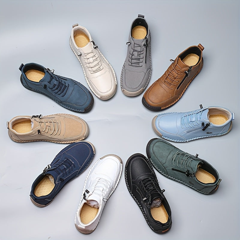 Enkellaars Mid Top – Zijrits En Veters Voor Snel Aan En Uit