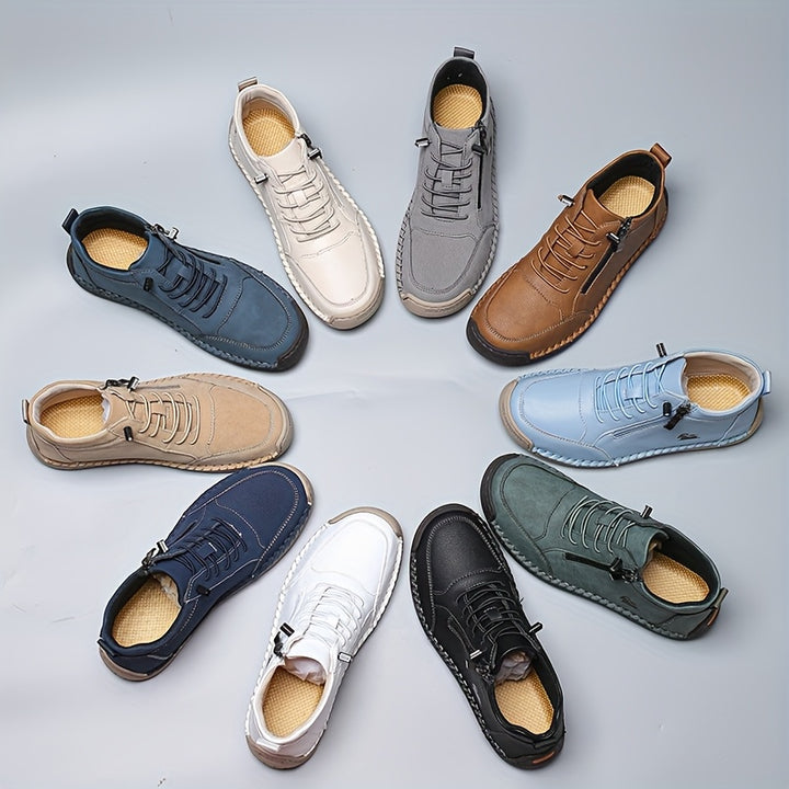 Enkellaars Mid Top – Zijrits En Veters Voor Snel Aan En Uit