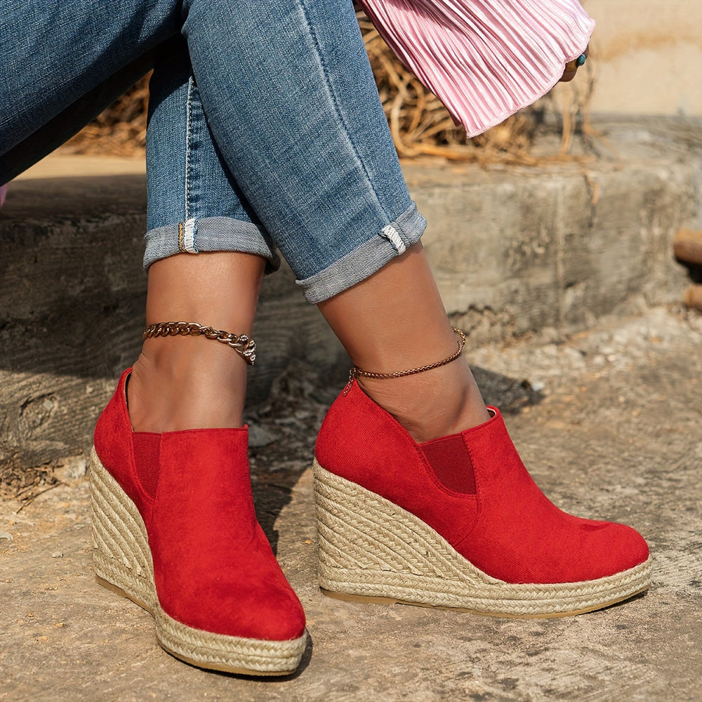 Espadrille Sleehak Instappers - Instapontwerp & Comfortabele Pasvorm