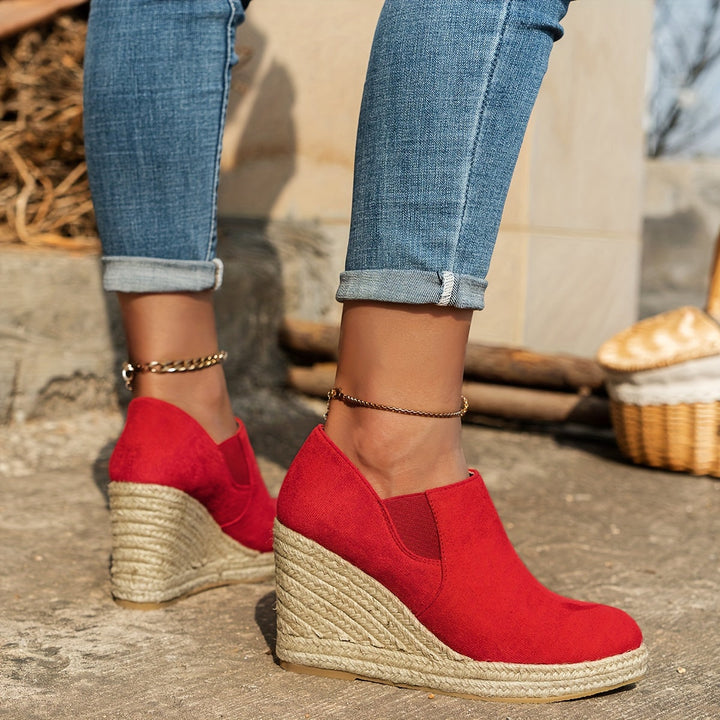 Espadrille Sleehak Instappers - Instapontwerp & Comfortabele Pasvorm