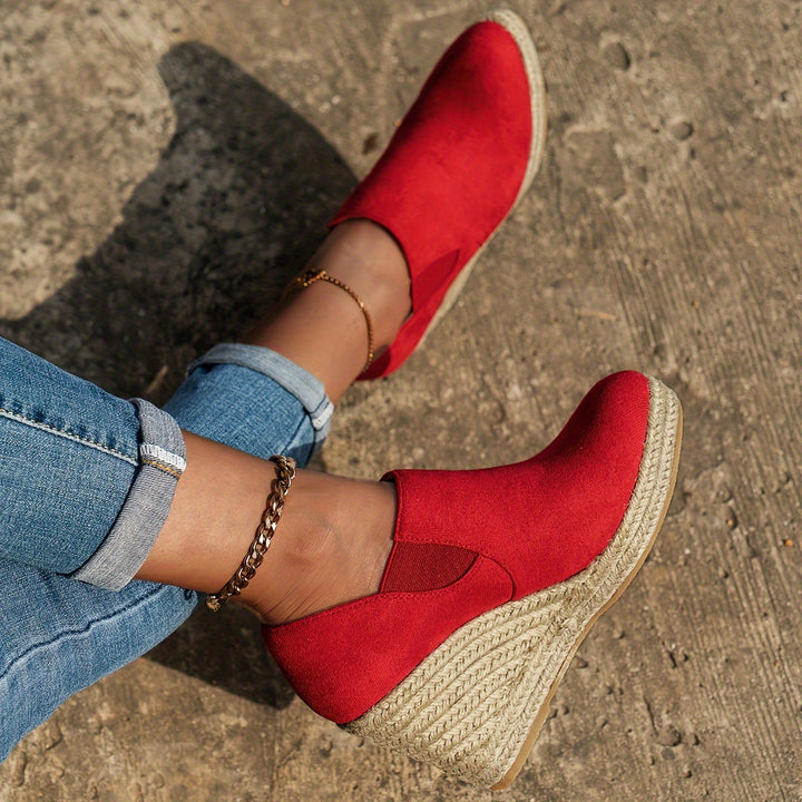 Espadrille Sleehak Instappers - Instapontwerp & Comfortabele Pasvorm