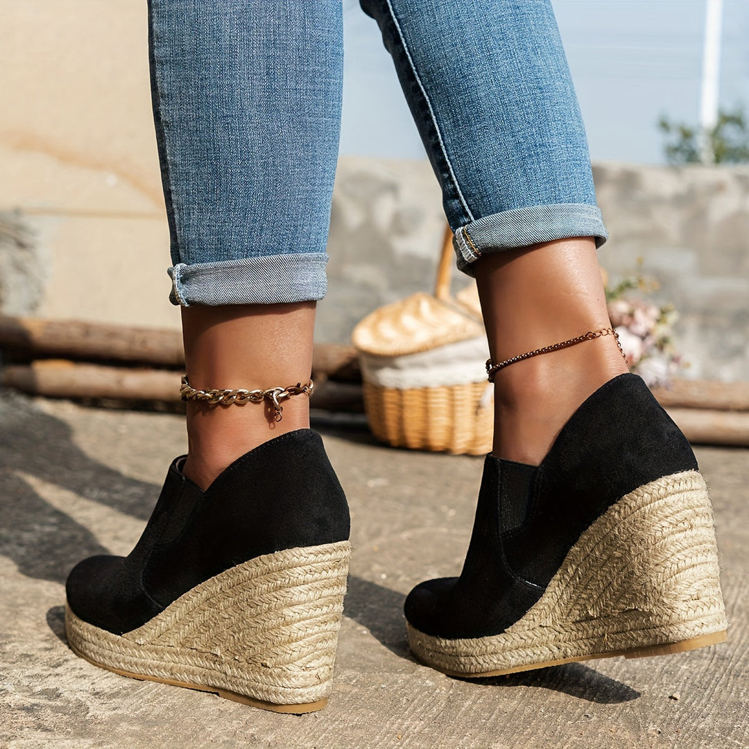Espadrille Sleehak Instappers - Instapontwerp & Comfortabele Pasvorm