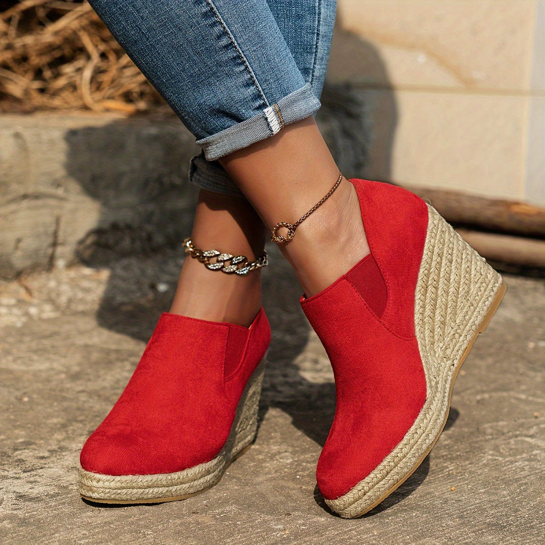 Espadrille Sleehak Instappers - Instapontwerp & Comfortabele Pasvorm