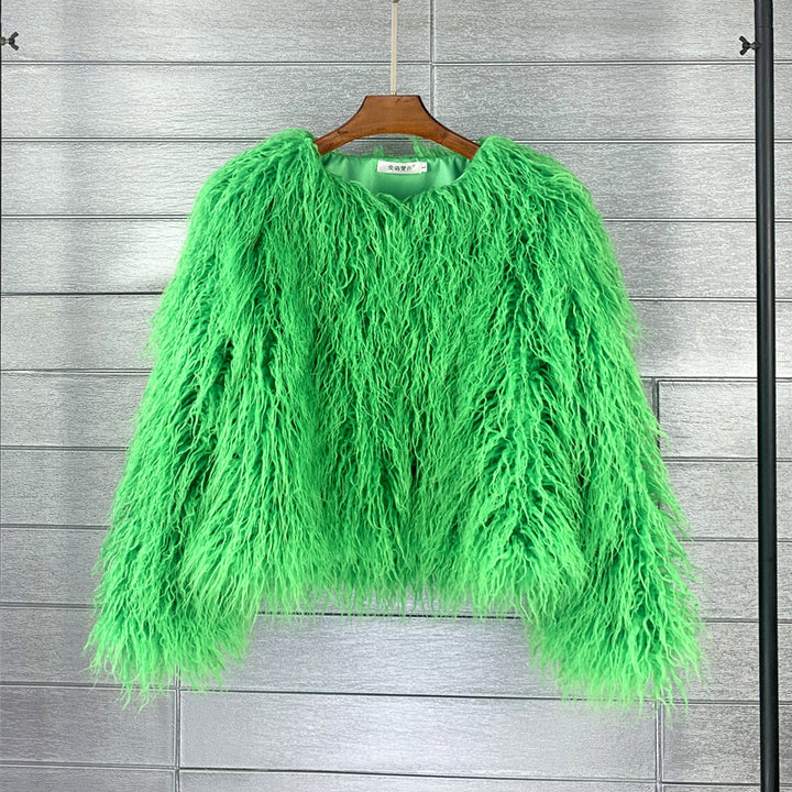 Faux bontjas - Shaggy Pluizige Structuur & Warme Isolatie