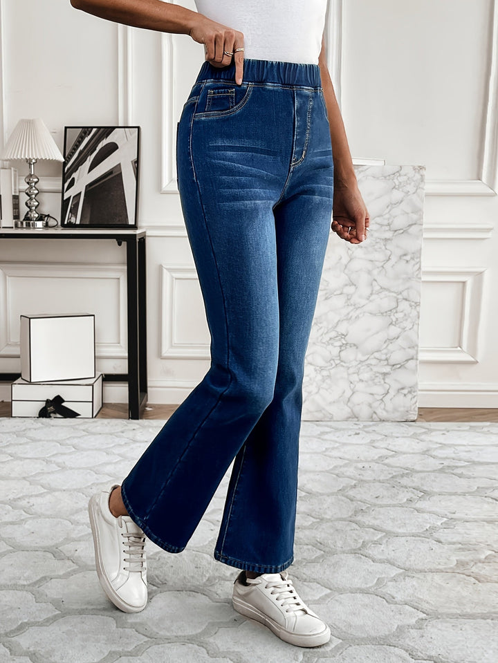 Flare jeans – Hoge taille & Flexibele Denimblend