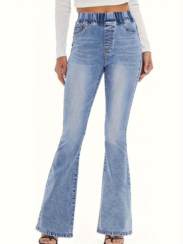 Flare jeans – Hoge taille & Flexibele Denimblend