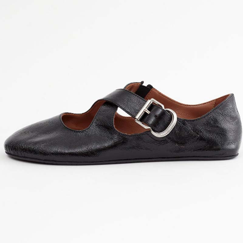 Flats Pumps – Ronde Neus & Kruisband Design