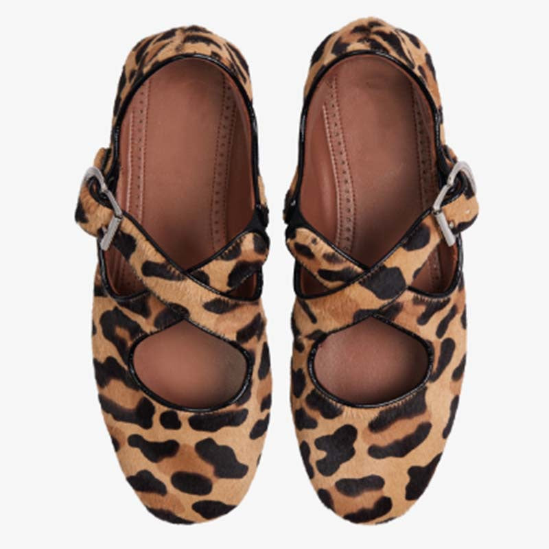 Flats Pumps – Ronde Neus & Kruisband Design