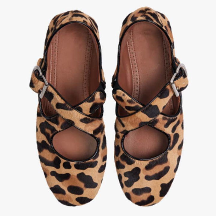 Flats Pumps – Ronde Neus & Kruisband Design