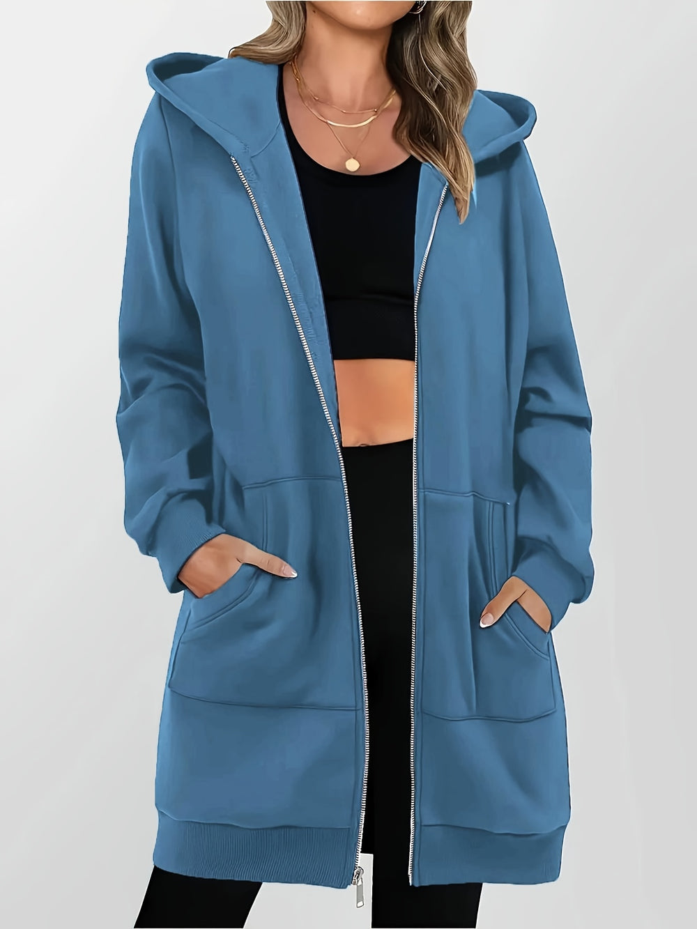 Gebreide Capuchoncardigan – Geometrisch & Lichtgewicht