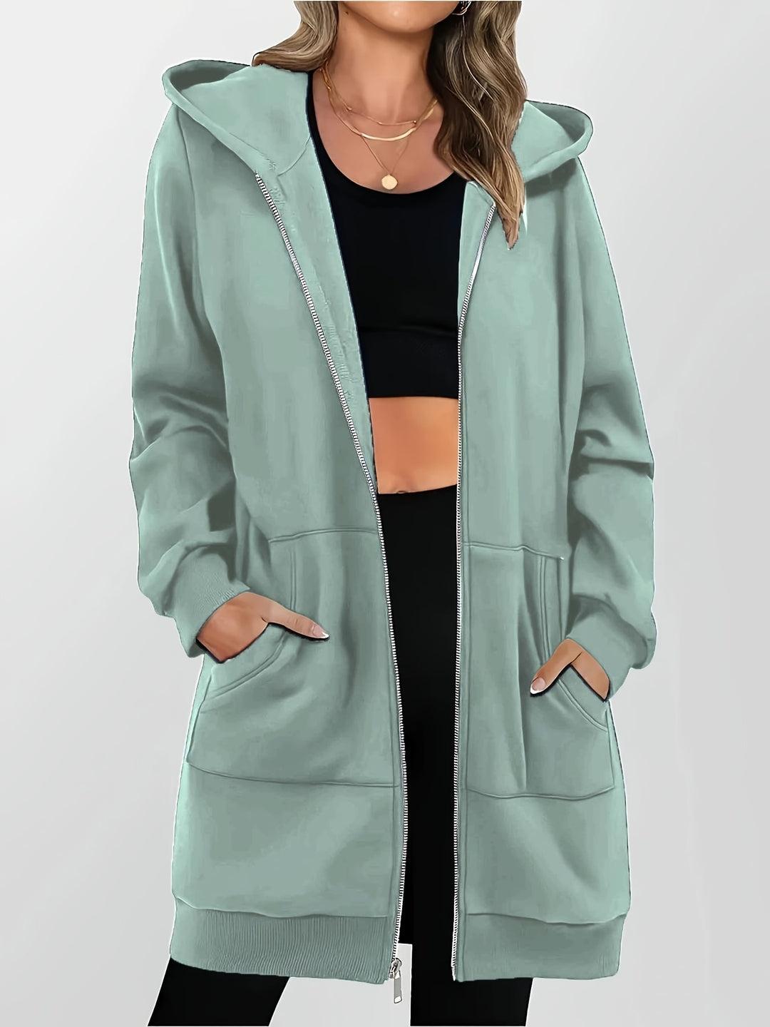 Gebreide Capuchoncardigan – Geometrisch & Lichtgewicht