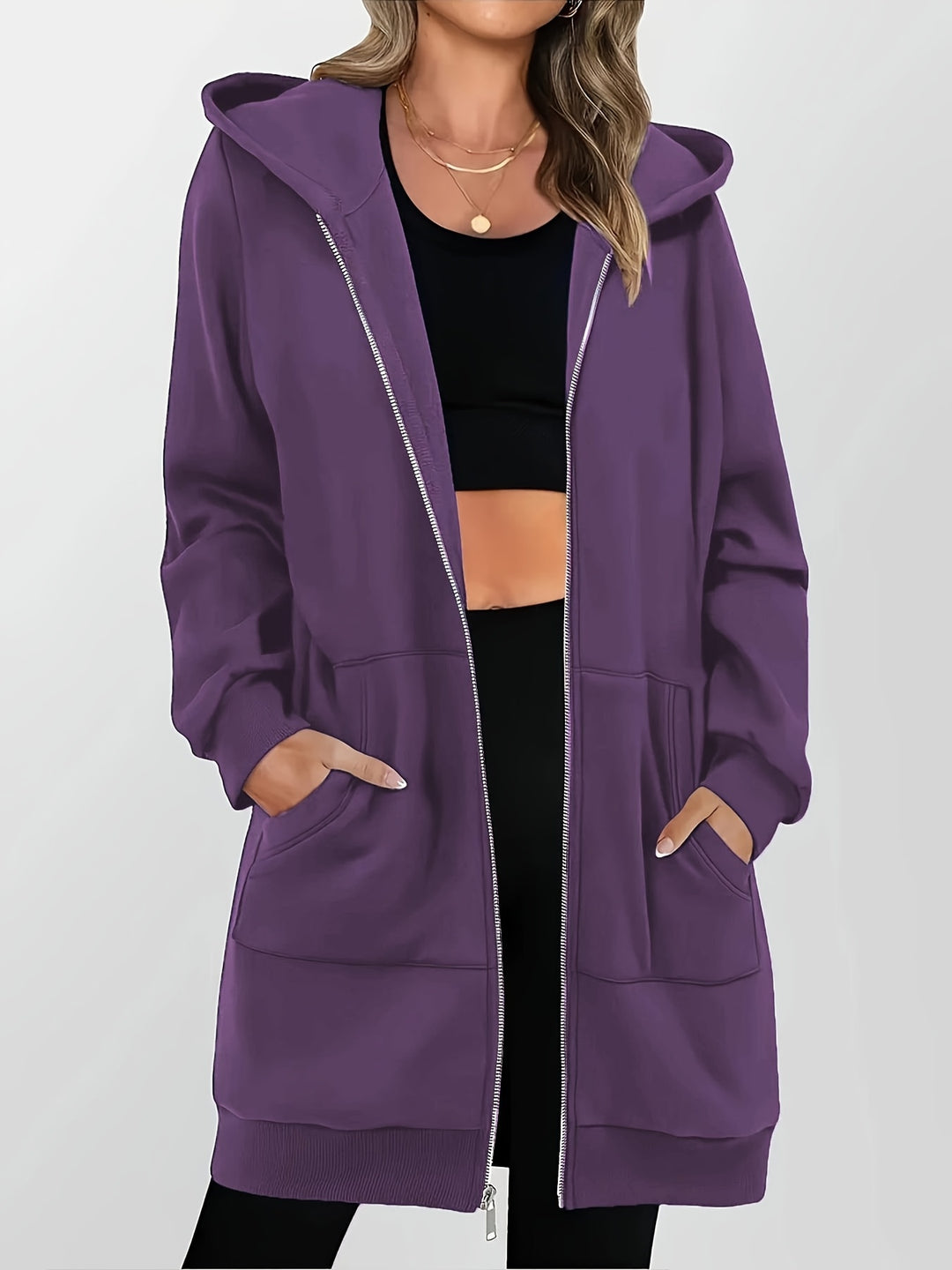Gebreide Capuchoncardigan – Geometrisch & Lichtgewicht