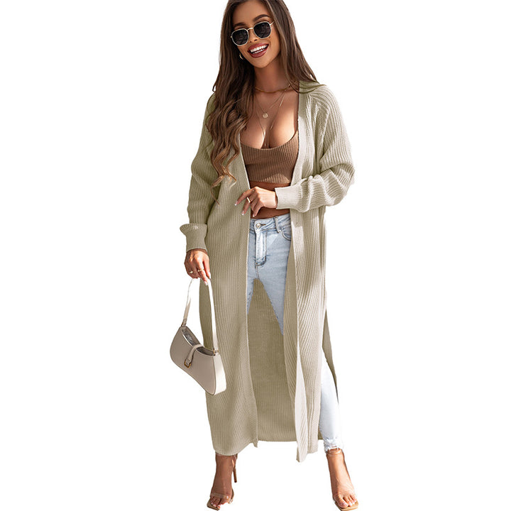 Gebreide Cardigan – Lang Model & Flexibele Bewegingsvrijheid