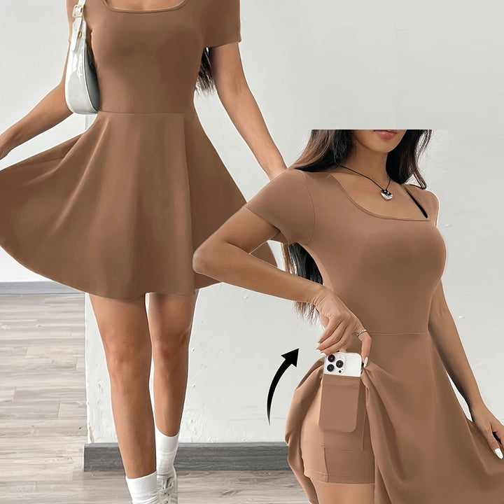 Gebreide Jurk – Korte Lengte & Licht Elastische Vorm